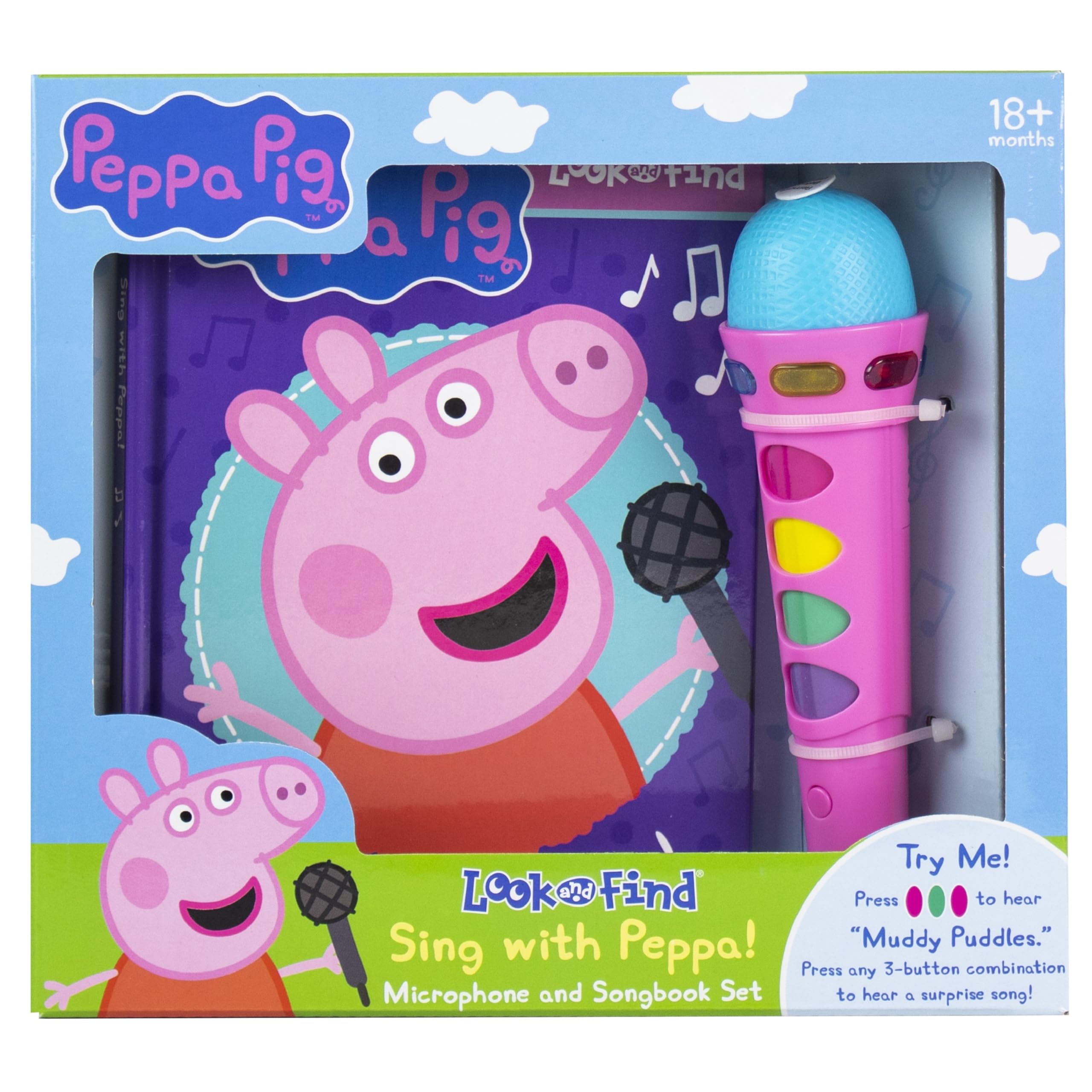 Peppa Pig: Sing with Peppa! Look and Find Microphone and Songbook Set [With Microphone and Battery] by Pi Kids