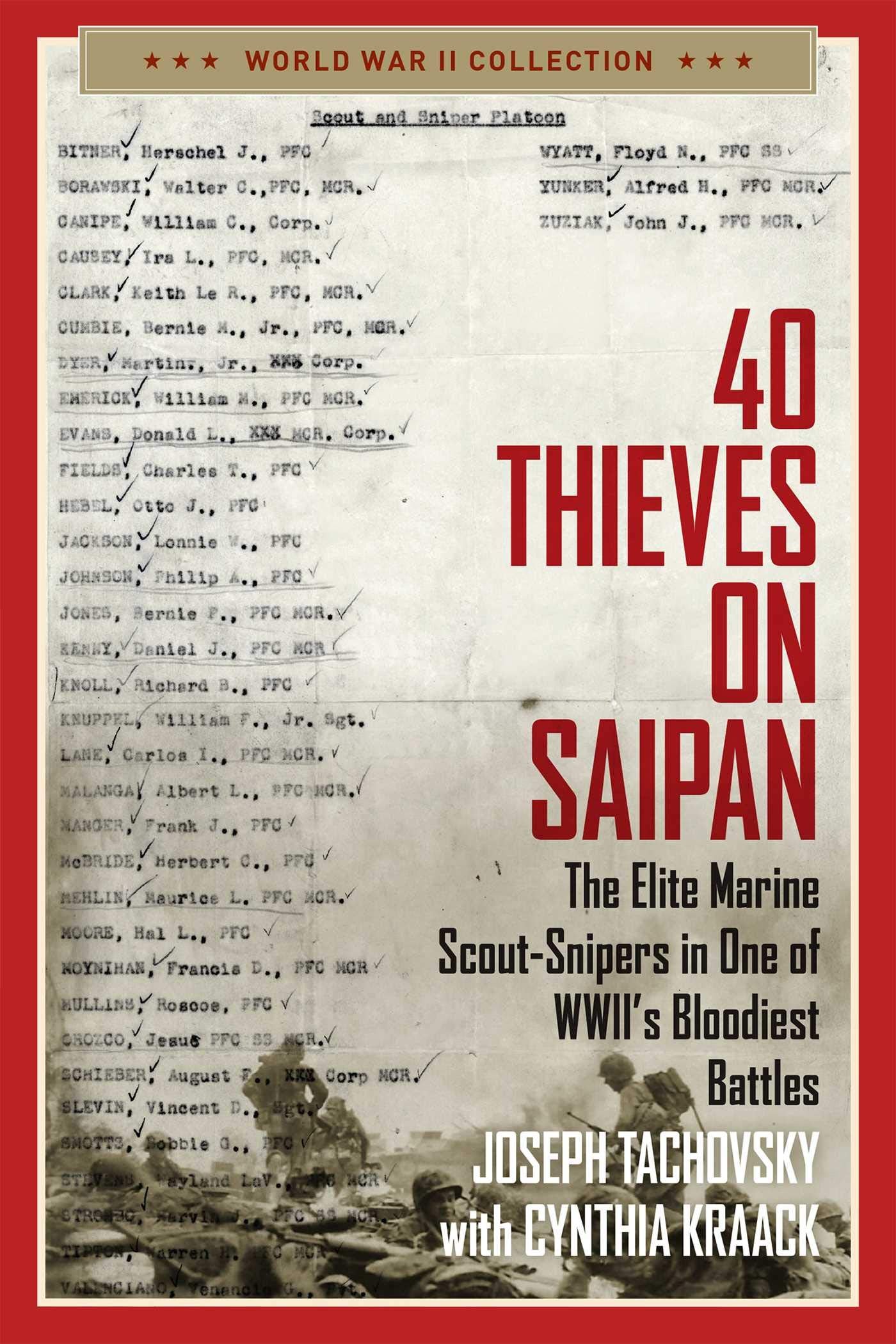 40 Thieves on Saipan: The Elite Marine Scout-Snipers in One of Wwii's Bloodiest Battles by Tachovsky, Joseph