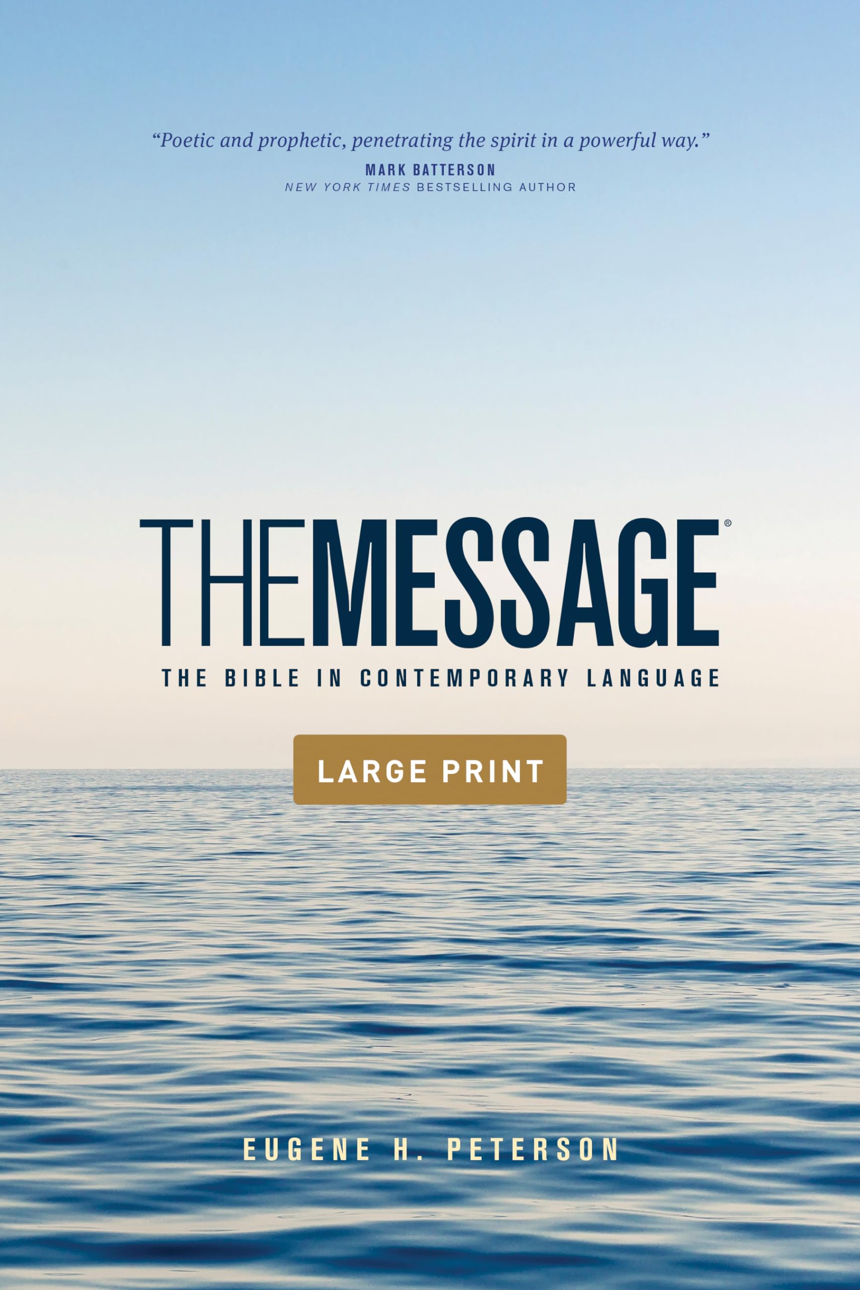 The Message Outreach Edition, Large Print (Softcover): The Bible in Contemporary Language by Peterson, Eugene H.