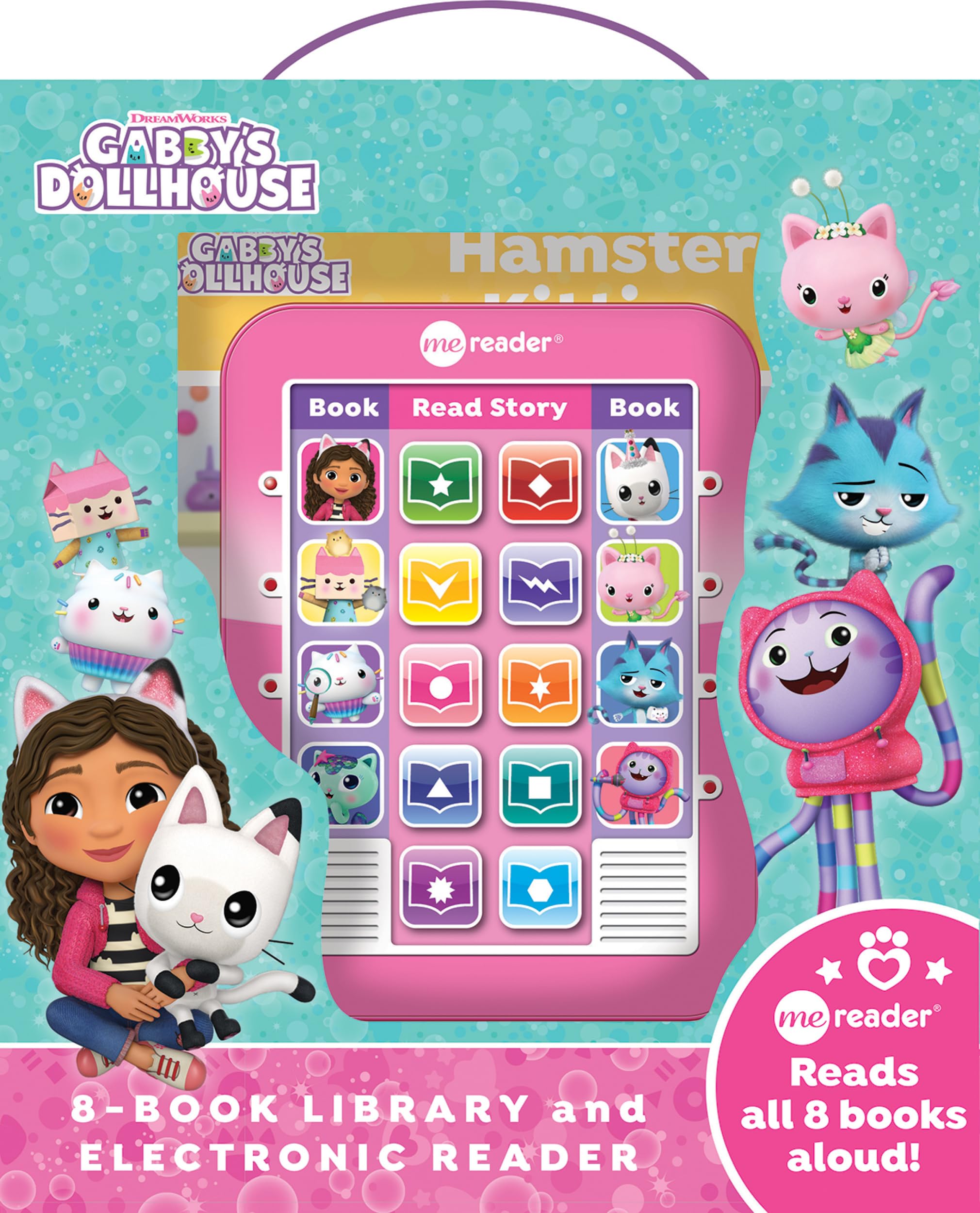 DreamWorks Gabby's Dollhouse: Me Reader 8-Book Library and Electronic Reader Sound Book Set [With Battery] by Pi Kids