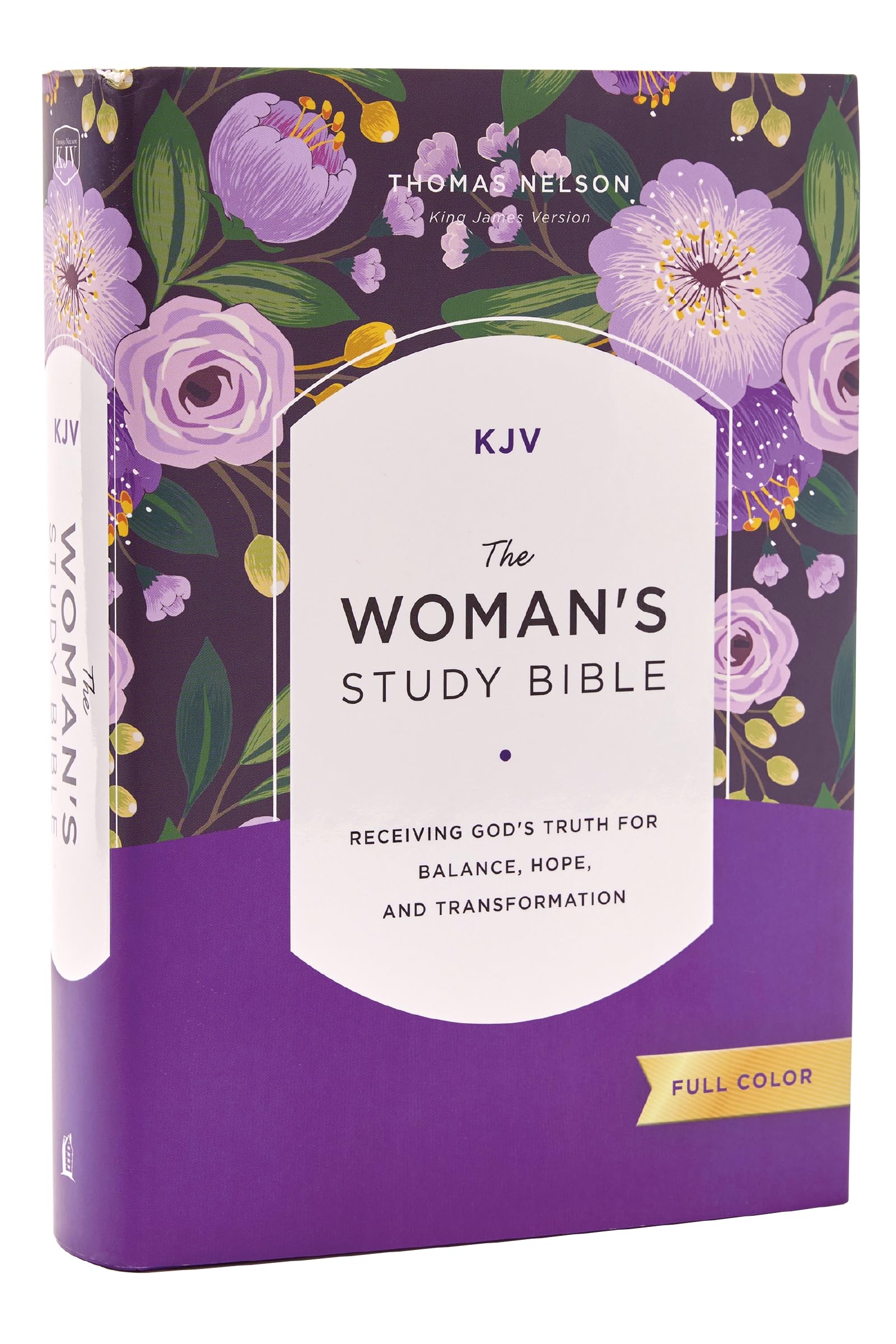 Kjv, the Woman's Study Bible, Hardcover, Red Letter, Full-Color Edition, Comfort Print: Receiving God's Truth for Balance, Hope, and Transformation by Patterson, Dorothy Kelley