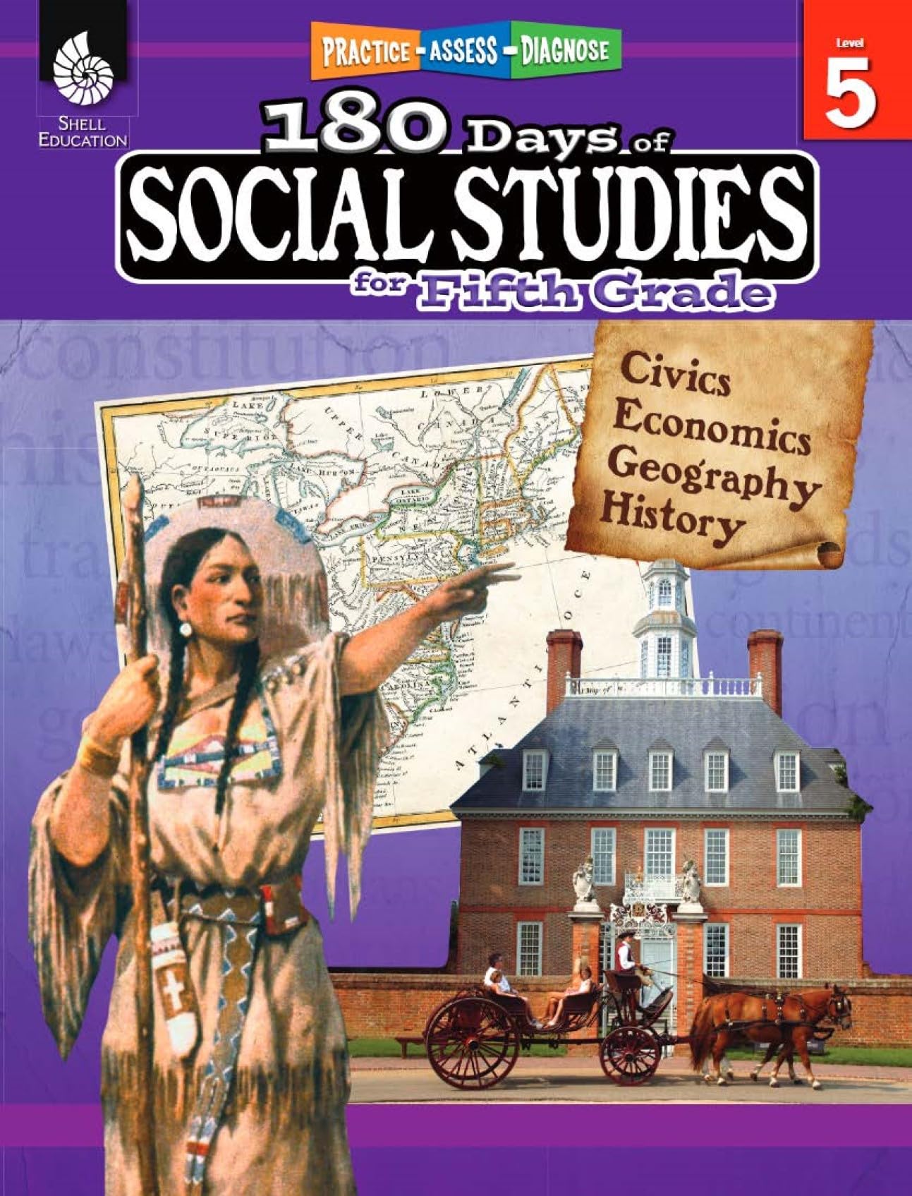 180 Days of Social Studies for Fifth Grade: Practice, Assess, Diagnose by Cotton, Catherine