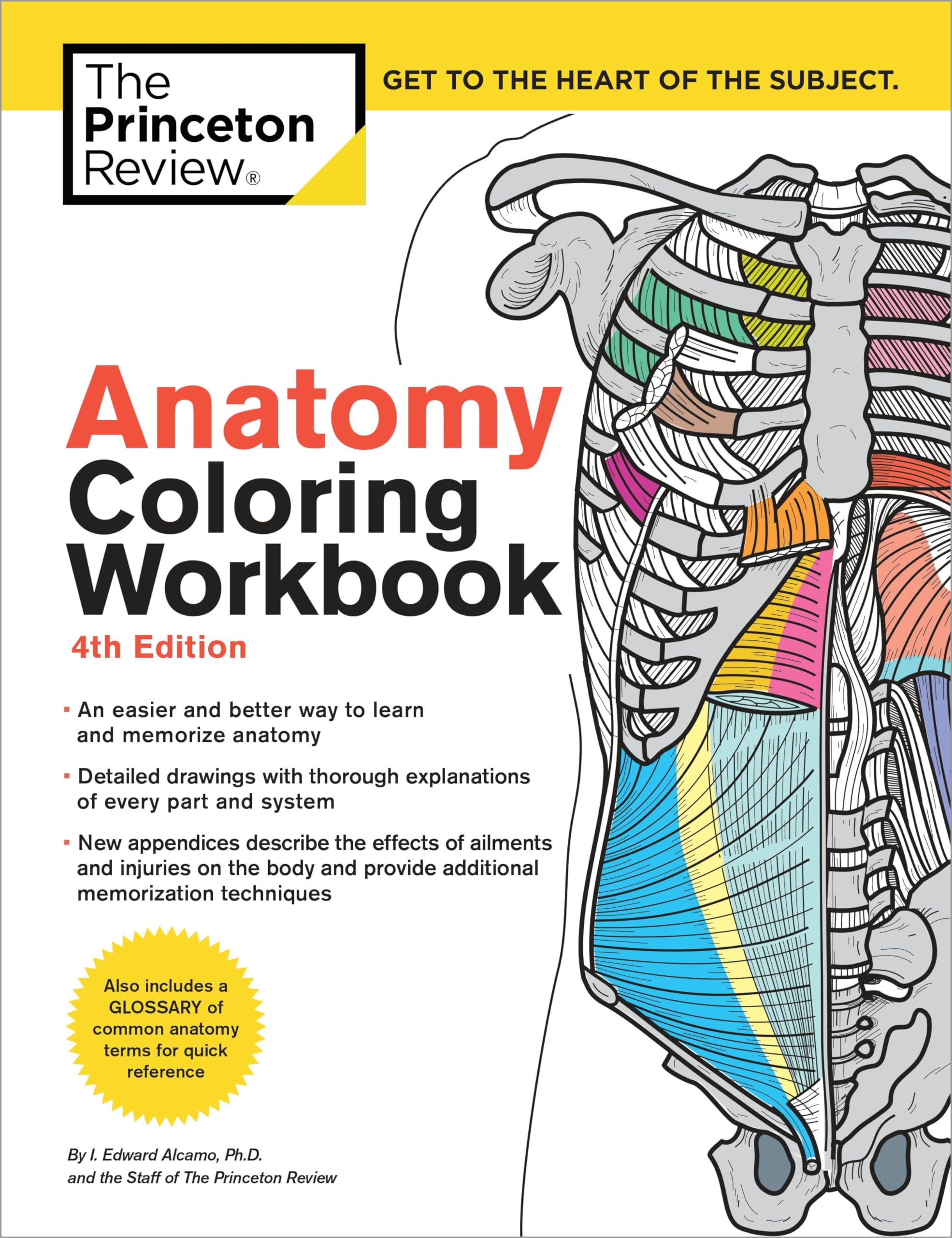 Anatomy Coloring Workbook, 4th Edition: An Easier and Better Way to Learn Anatomy by The Princeton Review