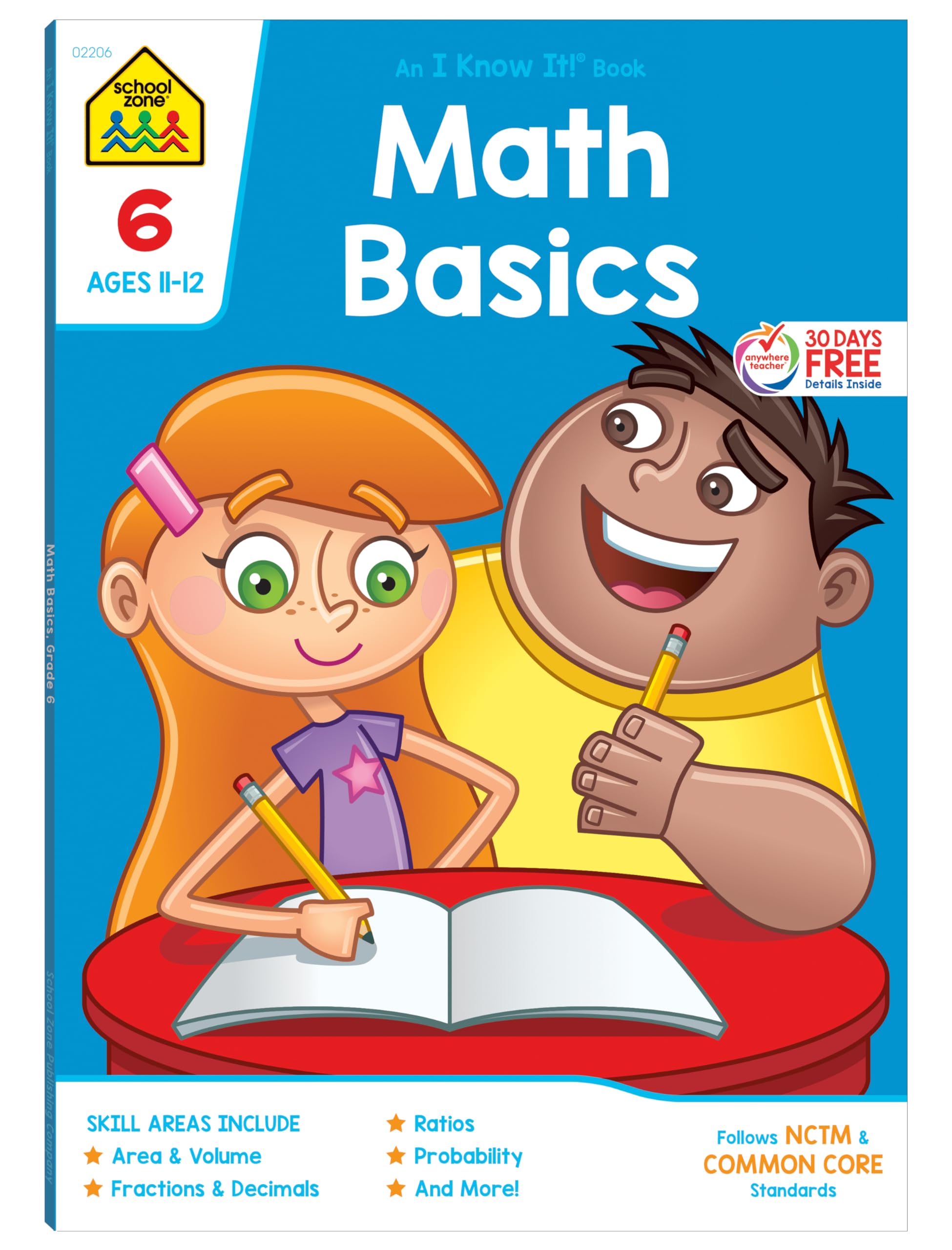 School Zone Math Basics Grade 6 Workbook by Zone, School