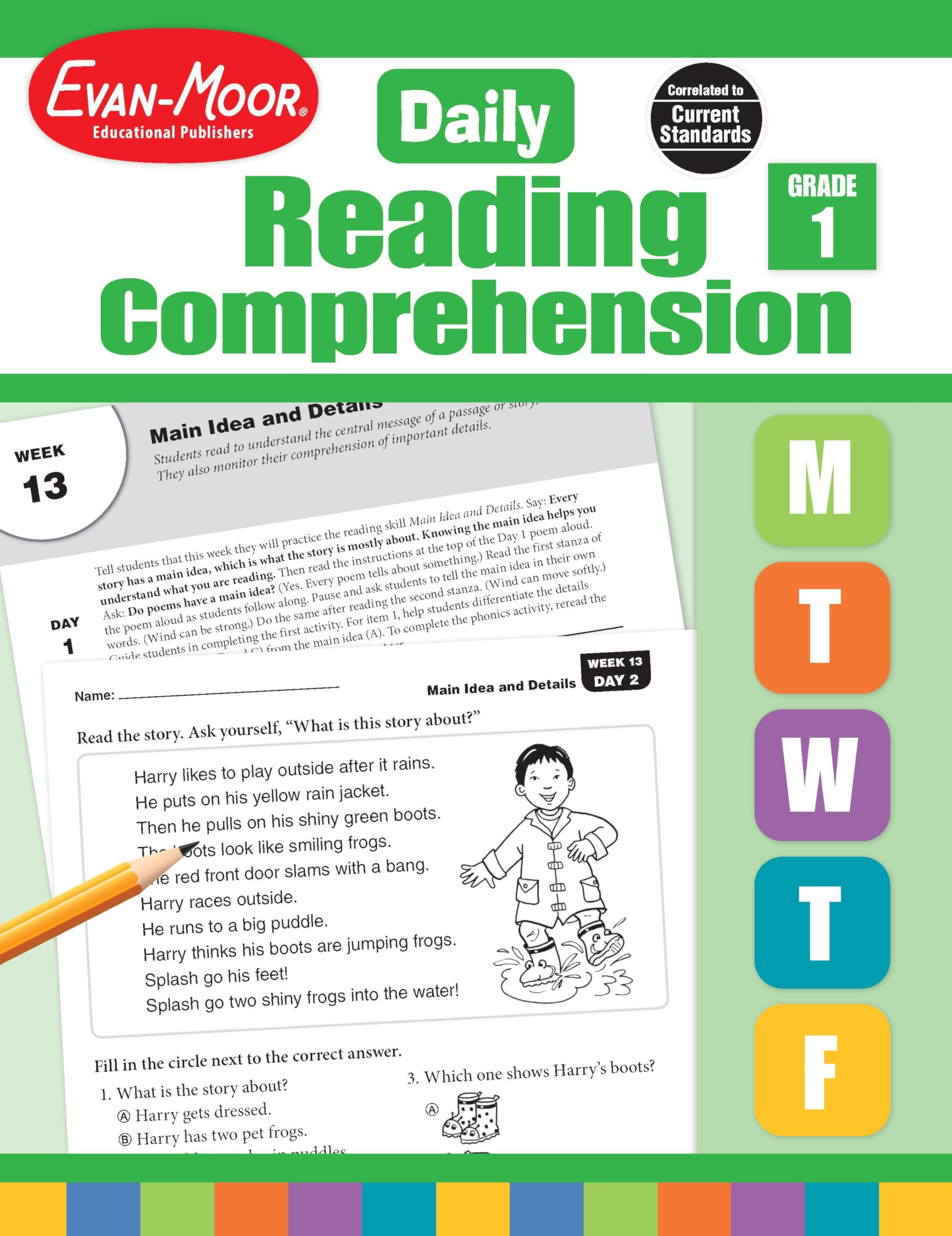 Daily Reading Comprehension, Grade 1 by Evan-Moor Educational Publishers