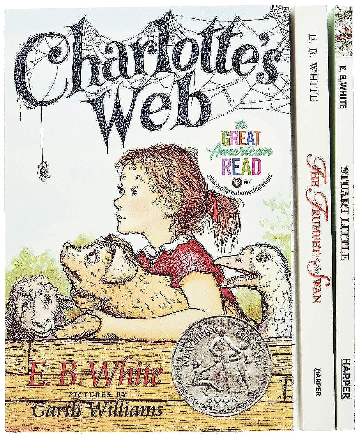 E. B. White Box Set: 3 Classic Favorites: Charlotte's Web, Stuart Little, the Trumpet of the Swan by White, E. B.