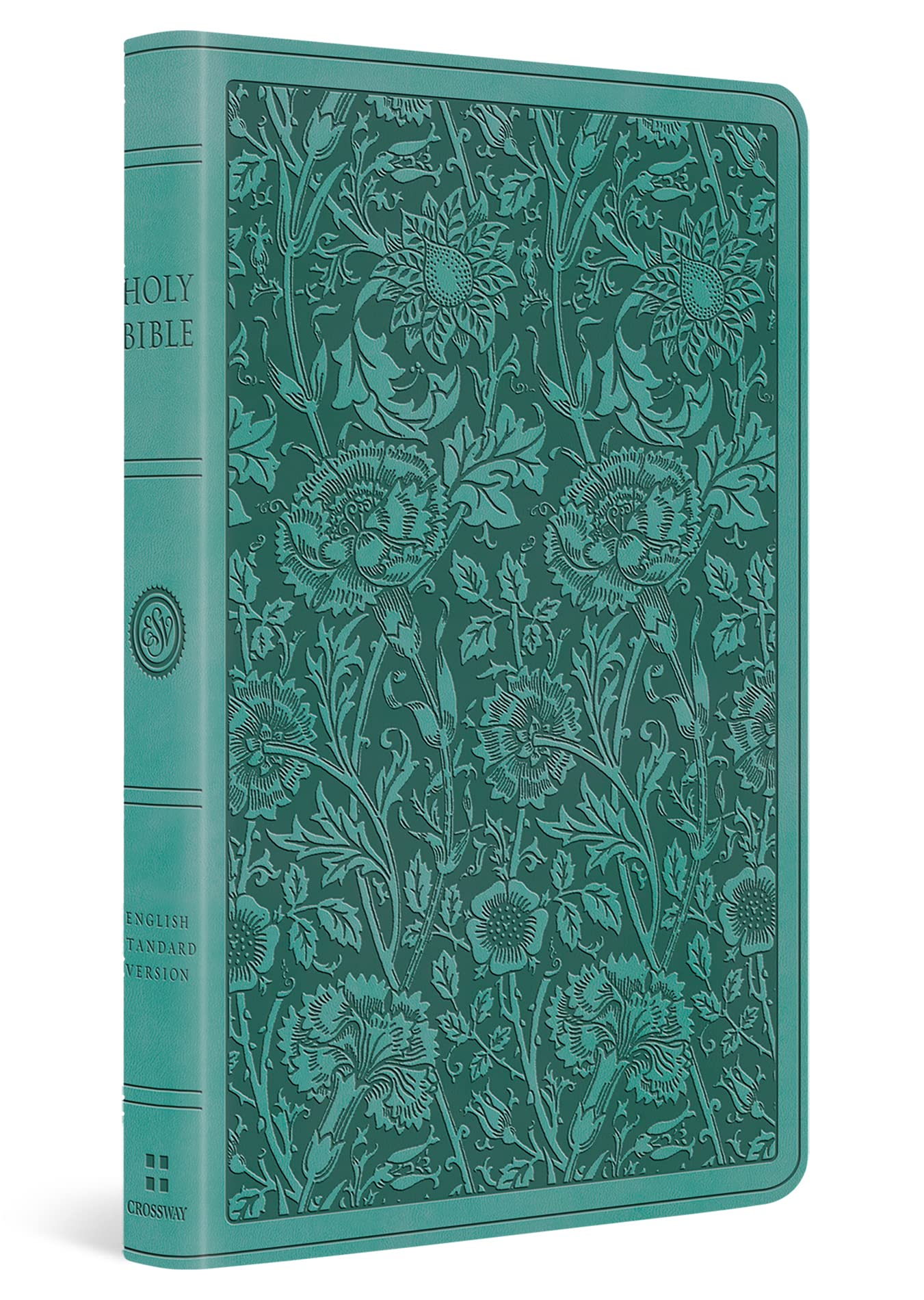 ESV Premium Gift Bible (Trutone, Teal, Floral Design) by