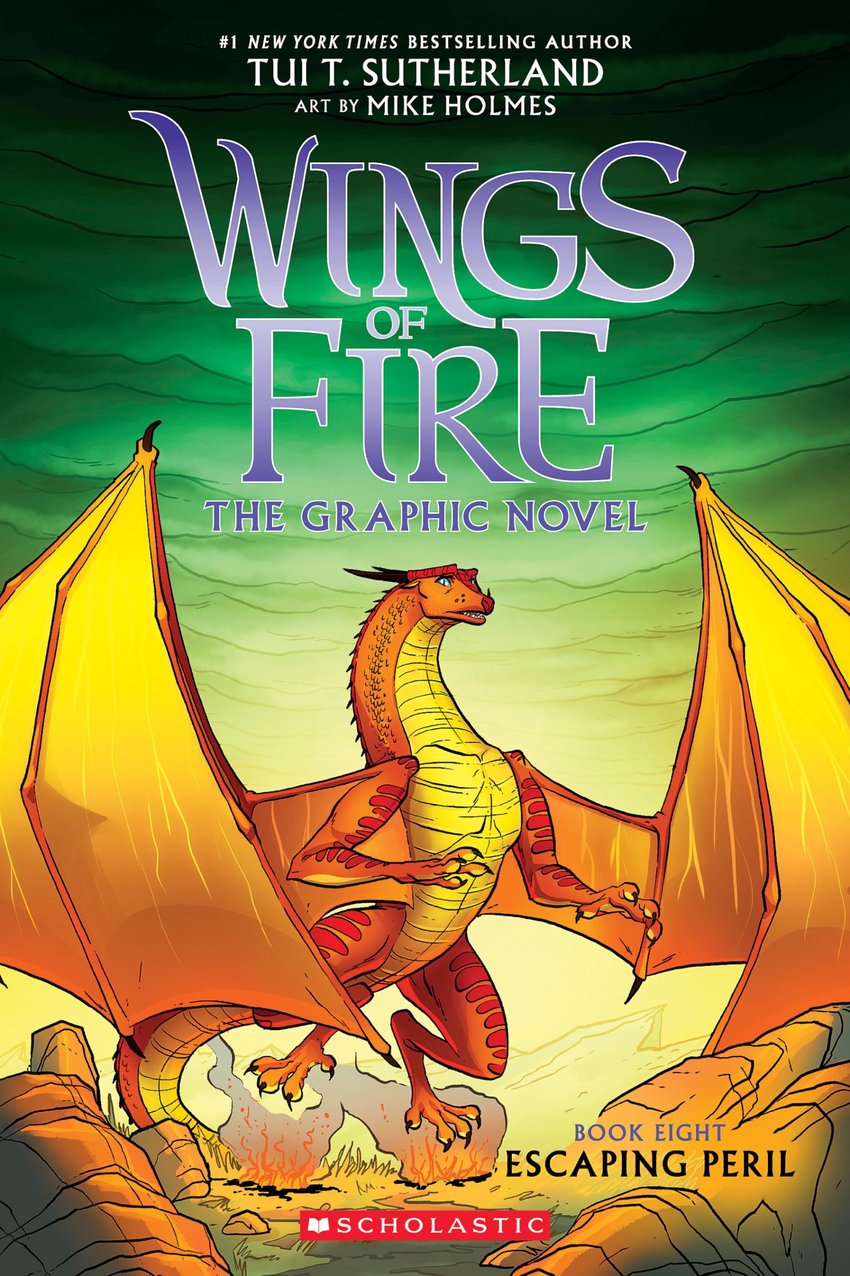 Escaping Peril: A Graphic Novel (Wings of Fire Graphic Novel #8) by Sutherland, Tui T.