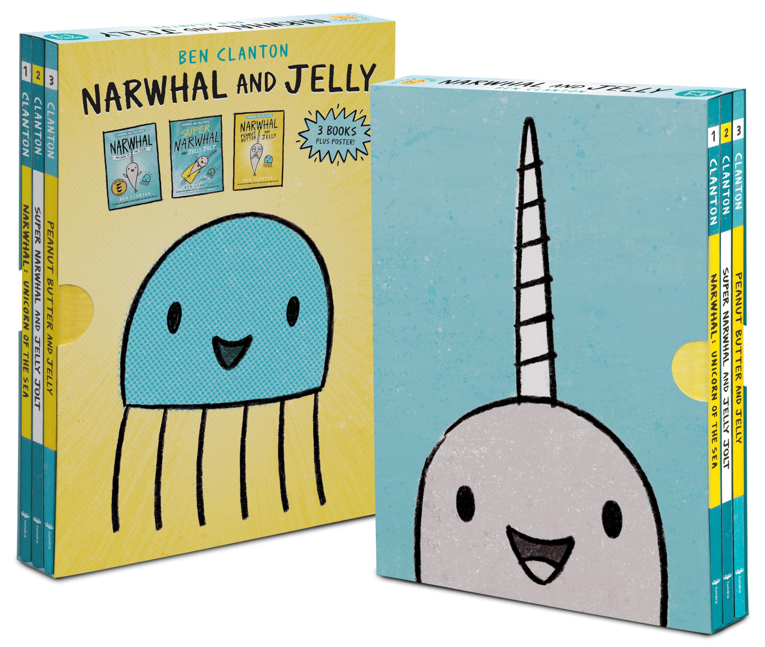 Narwhal and Jelly Box Set (Books 1, 2, 3, and Poster) by Clanton, Ben