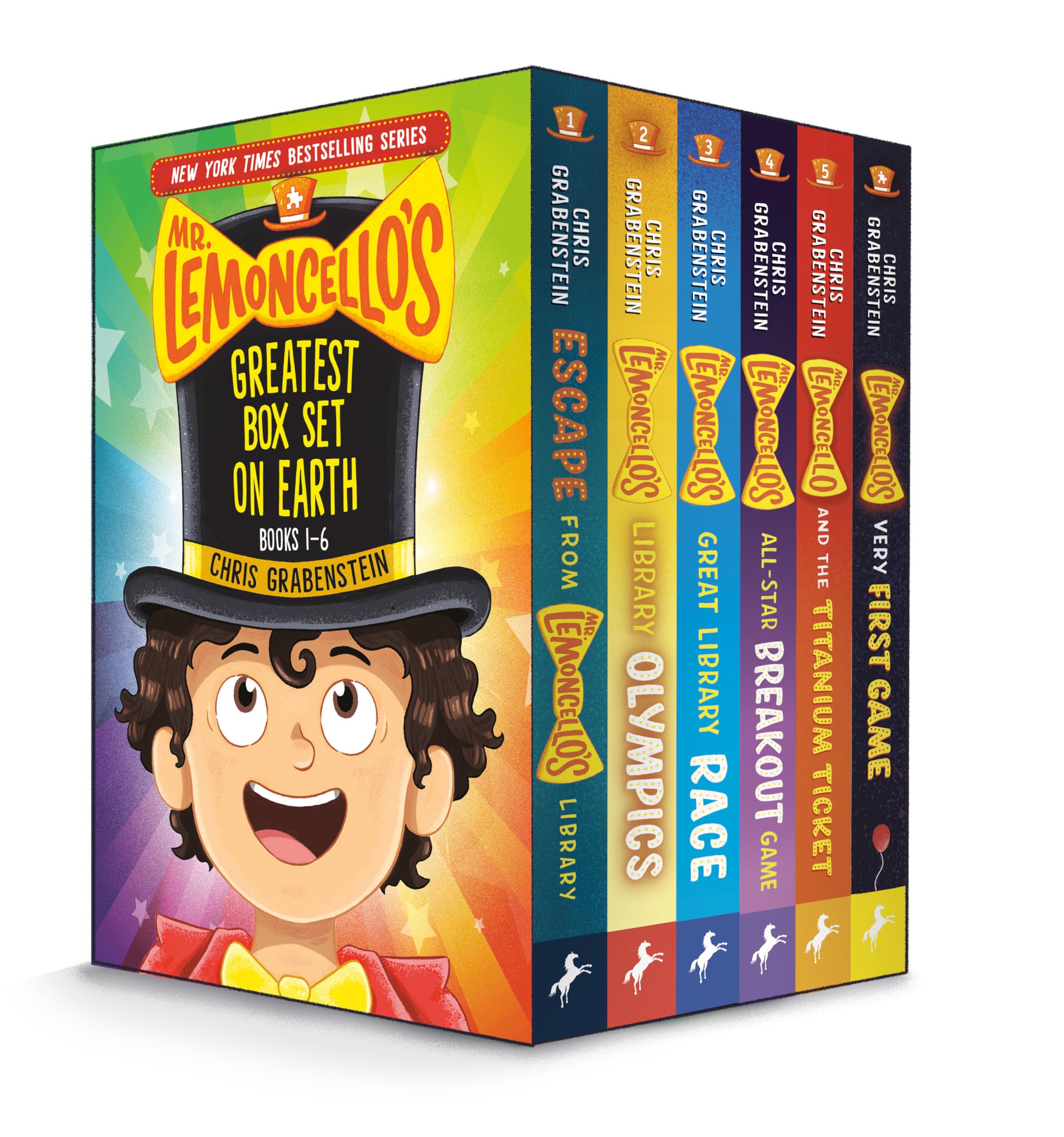 Mr. Lemoncello's Greatest Box Set on Earth: Books 1-6 by Grabenstein, Chris