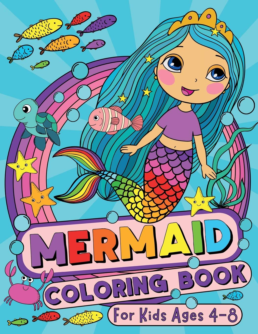 Mermaid Coloring Book for Kids Ages 4-8 by Bear, Silly