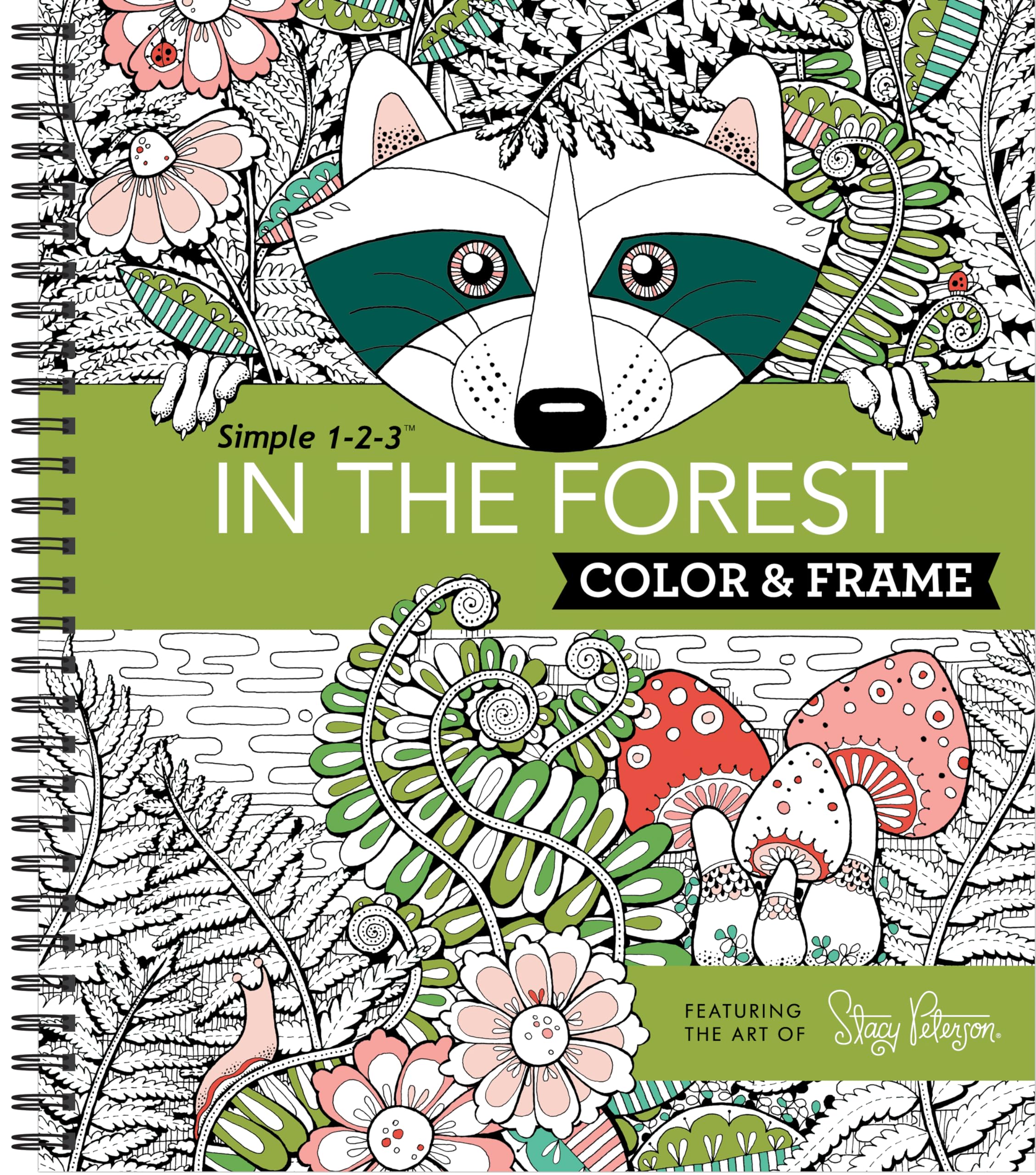 Color & Frame - In the Forest (Adult Coloring Book) by New Seasons