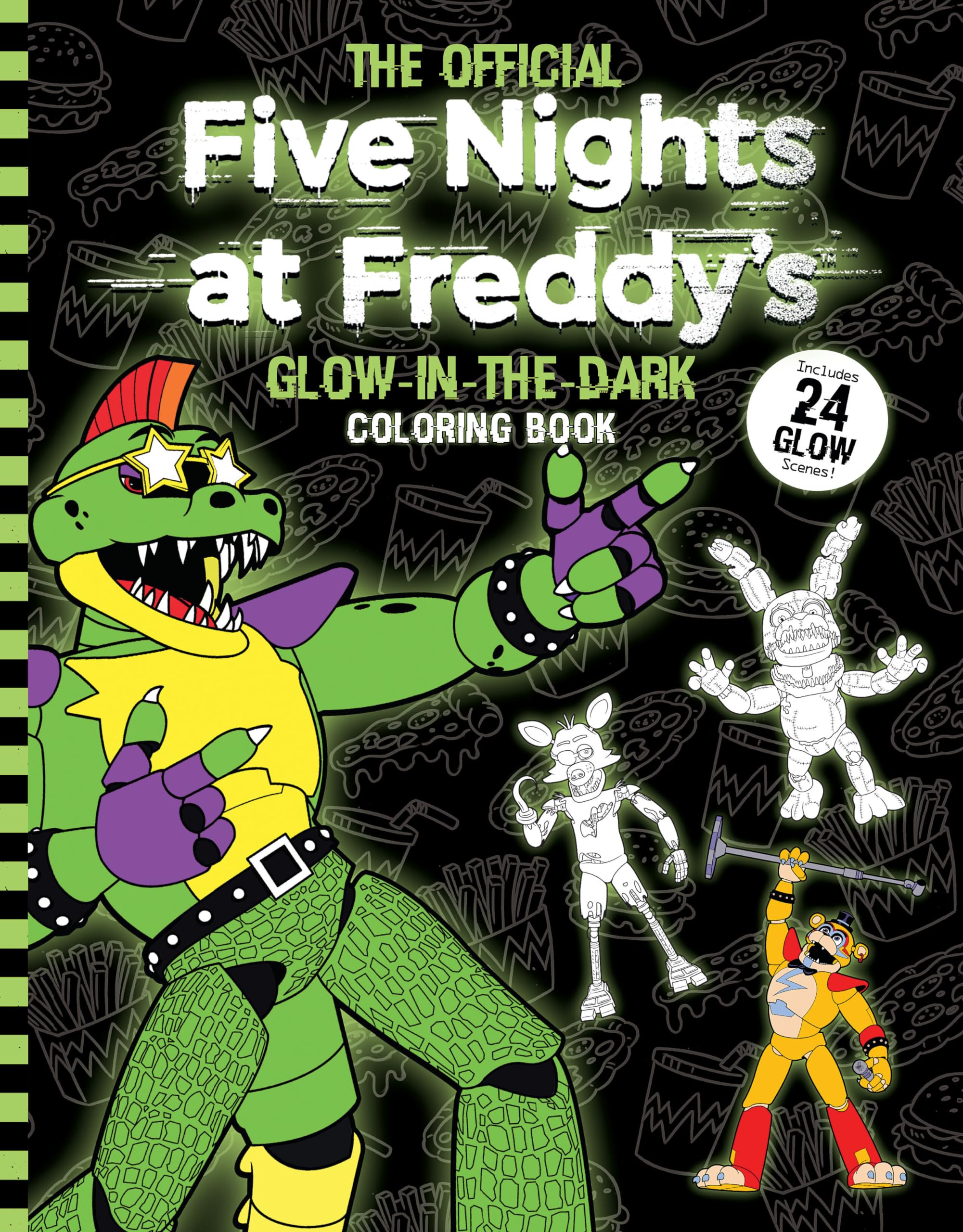 Five Nights at Freddy's Glow in the Dark Coloring Book by Cawthon, Scott