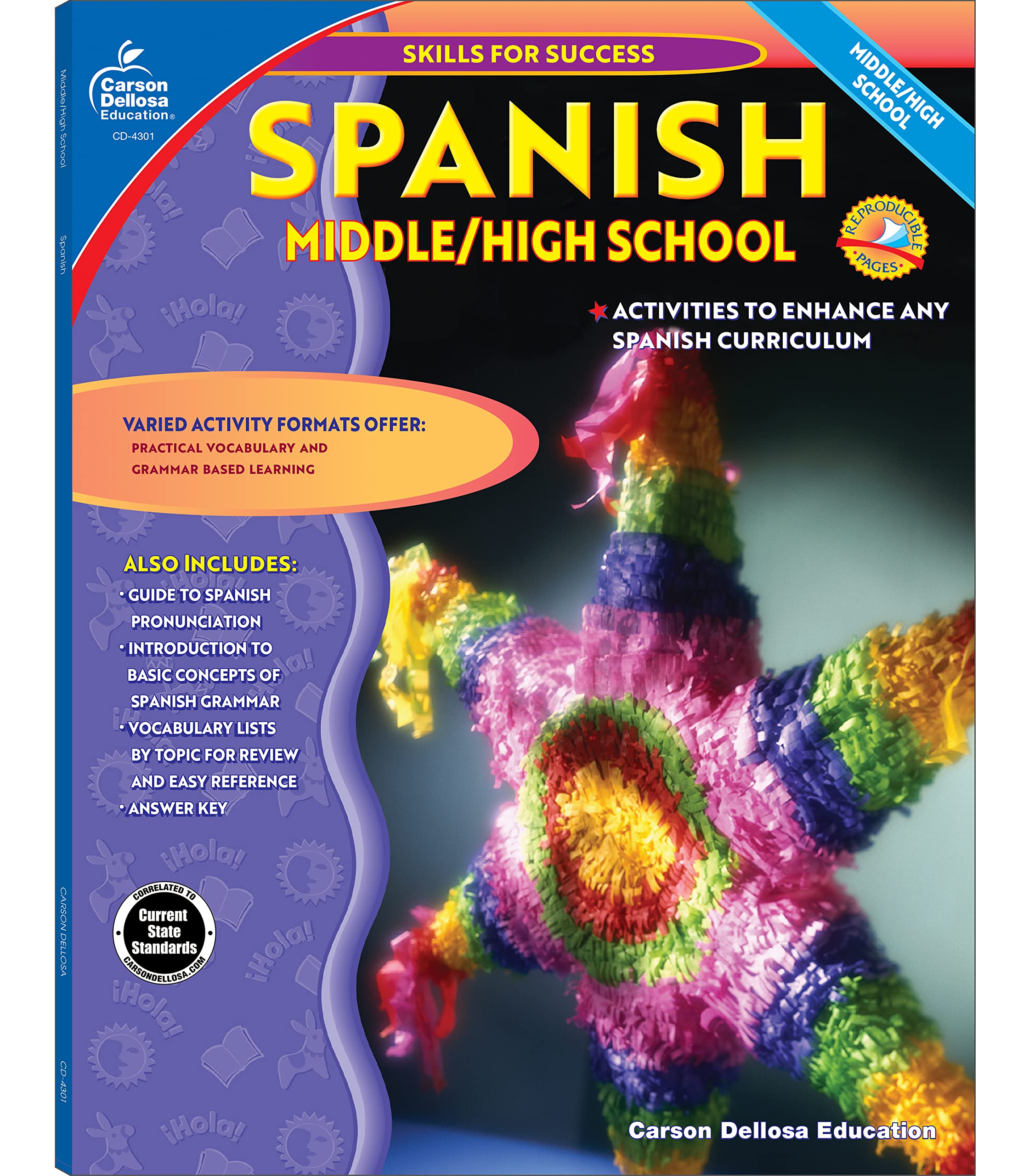 Spanish, Grades 6 - 12 by Downs, Cynthia