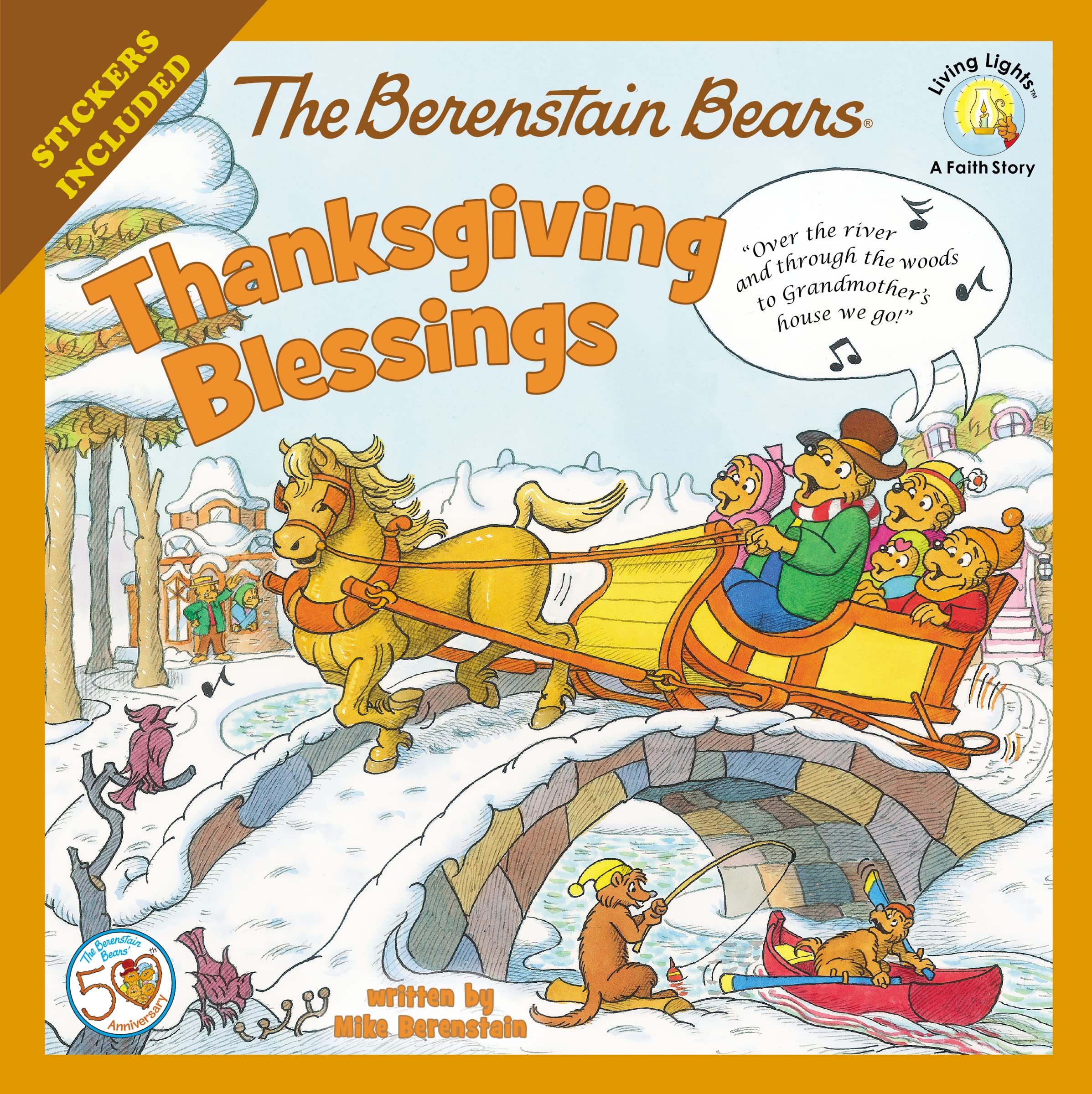 The Berenstain Bears Thanksgiving Blessings: Stickers Included! by Berenstain, Mike