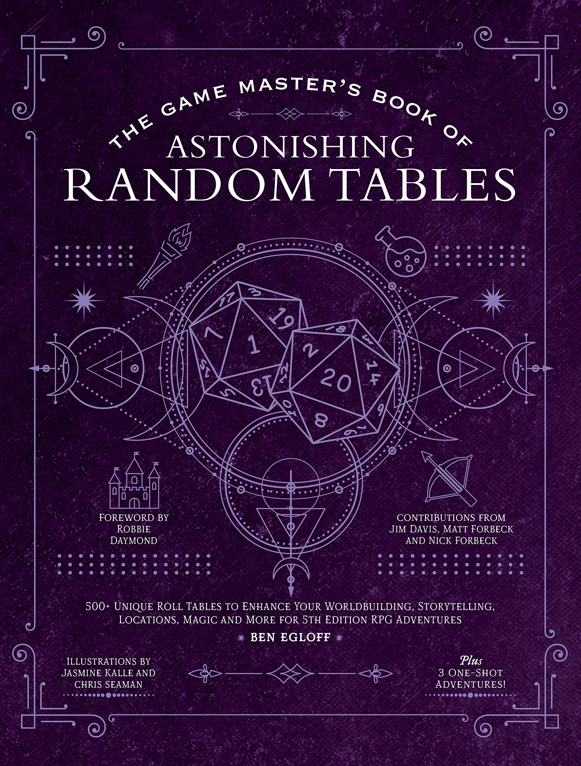 The Game Master's Book of Astonishing Random Tables: 300+ Unique Roll Tables to Enhance Your Worldbuilding, Storytelling, Locations, Magic and More fo by Egloff, Ben