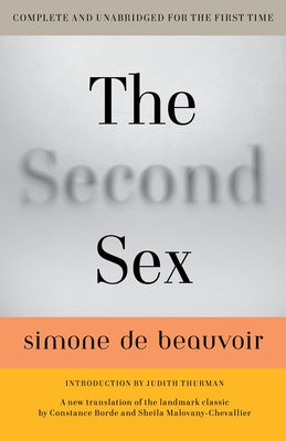 The Second Sex by De Beauvoir, Simone