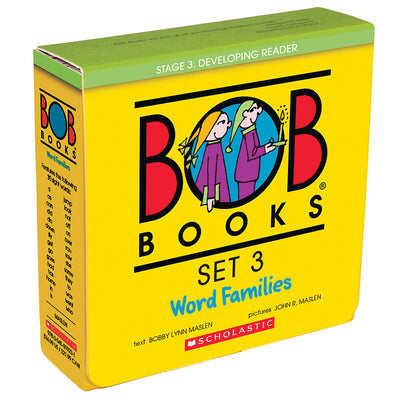 Bob Books -Word Families Box Set Phonics, Ages 4 and Up, Kindergarten, First Grade (Stage 3: Developing Reader) by Maslen, Bobby Lynn