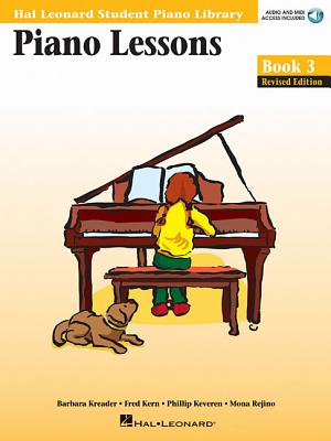 Piano Lessons Book 3 - Hal Leonard Student Piano Library Book/Online Audio [With CD (Audio)] by Kern, Fred