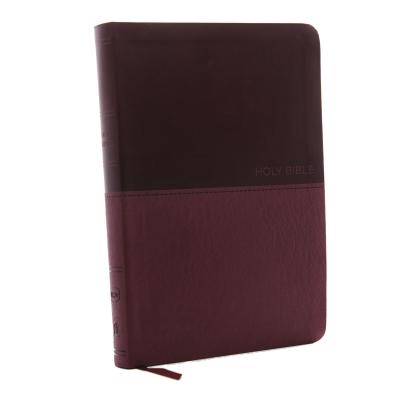 NKJV, Value Thinline Bible, Large Print, Imitation Leather, Burgundy, Red Letter Edition by Thomas Nelson