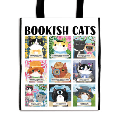 Bookish Cats Reusable Shopping Bag by Mudpuppy