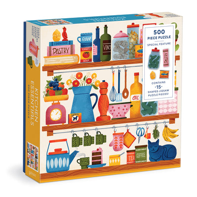 Kitchen Essentials 500 Piece Puzzle with Shaped Pieces by Galison Mudpuppy