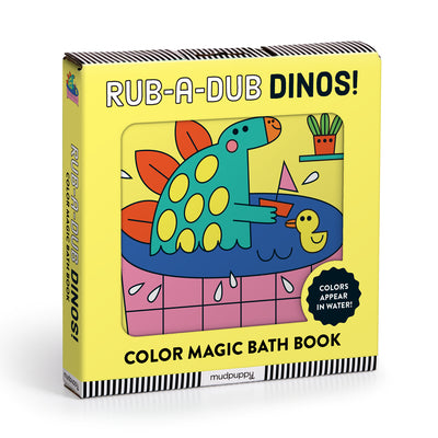 Rub-A-Dub Dinos! Color Magic Bath Book by Mudpuppy