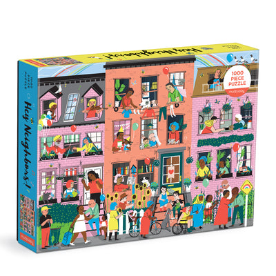 Hey Neighbors! 1000 Piece Family Puzzle by Galison Mudpuppy