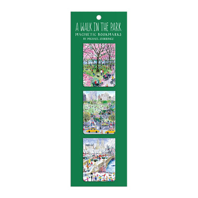 Michael Storrings Walk in the Park Magnetic Bookmarks by Galison