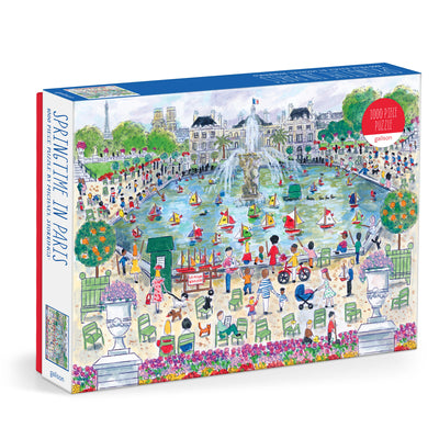 Michael Storrings Springtime in Paris 1000 Piece Puzzle by Galison