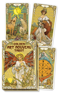 Golden Art Nouveau Tarot Grand Trumps by Massaglia, Giulia Francesca