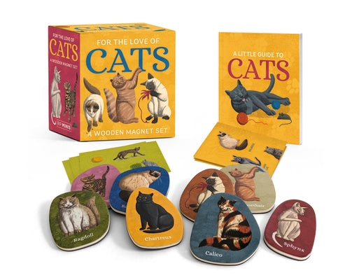For the Love of Cats: A Wooden Magnet Set by Berkowitz, Eliza