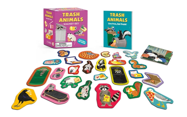 Trash Animals Magnet Set: Live Free, Eat Trash! by Schneider, Alexander
