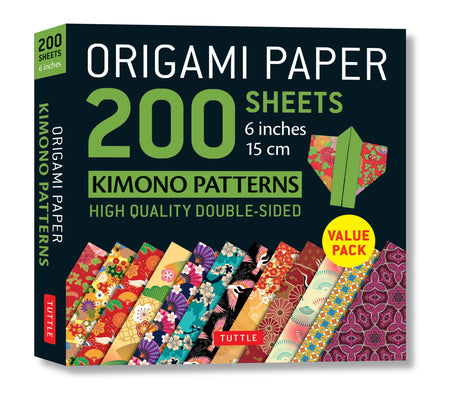 Origami Paper 200 Sheets Kimono Patterns 6 (15 CM): Tuttle Origami Paper: Double-Sided Origami Sheets Printed with 12 Patterns (Instructions for 6 Pro by Tuttle Publishing