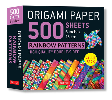 Origami Paper 500 Sheets Rainbow Patterns 6 (15 CM): Tuttle Origami Paper: Double-Sided Origami Sheets Printed with 12 Different Designs (Instructions by Tuttle Publishing