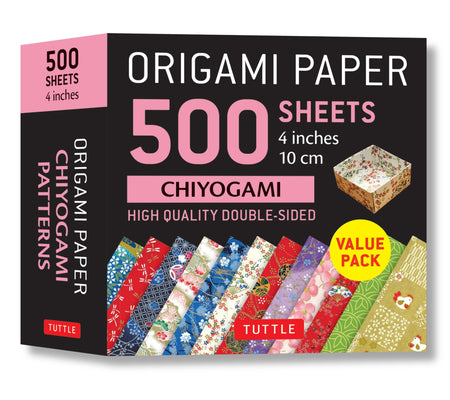 Origami Paper 500 Sheets Chiyogami Patterns 4 (10 CM): Tuttle Origami Paper: Double-Sided Origami Sheets Printed with 12 Different Illustrated Pattern by Tuttle Studio