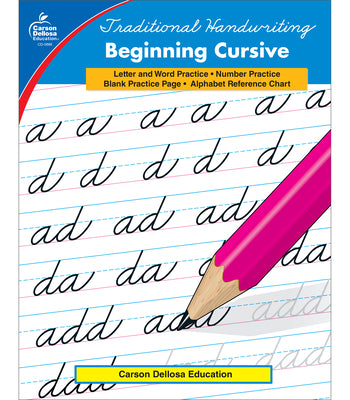 Traditional Handwriting: Beginning Cursive, Grades 2 - 5 by Carson Dellosa Education