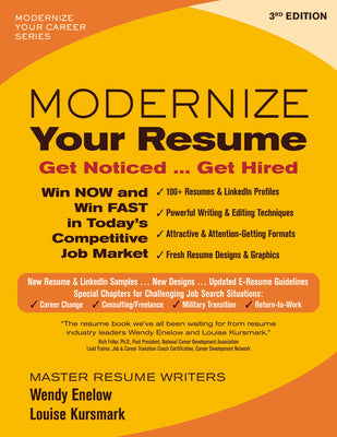 Modernize Your Resume: Get Noticed ... Get Hired by Enelow, Wendy