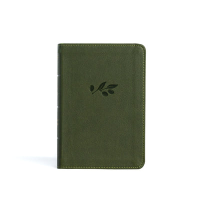 NASB Large Print Compact Reference Bible, Olive Leathertouch by Holman Bible Publishers