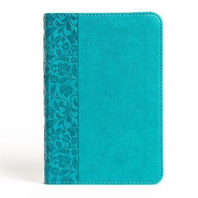 NASB Large Print Compact Reference Bible, Teal Leathertouch by Holman Bible Publishers