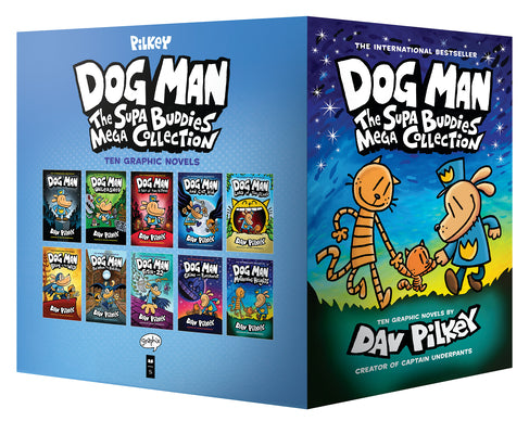 Boxed - Dog Man: The Supa Buddies Mega Collection: From the Creator of Captain Underpants (Dog Man #1-10 Box Set) by Pilkey, Dav