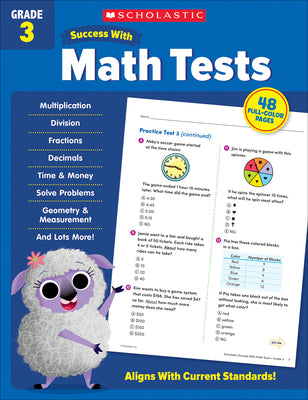 Scholastic Success with Math Tests Grade 3 by Scholastic Teaching Resources