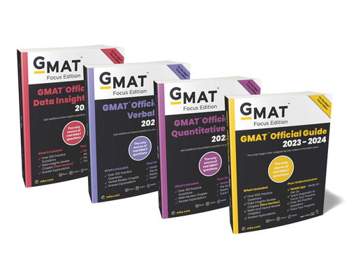 GMAT Official Guide 2023-2024 Bundle, Focus Edition: Includes GMAT Official Guide, GMAT Quantitative Review, GMAT Verbal Review, and GMAT Data Insight by Gmac (Graduate Management Admission Coun