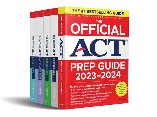 The Official ACT Prep & Subject Guides 2023-2024 Complete Set: Includes the Official ACT Prep, English, Mathematics, Reading, and Science Guides + 8 P by ACT