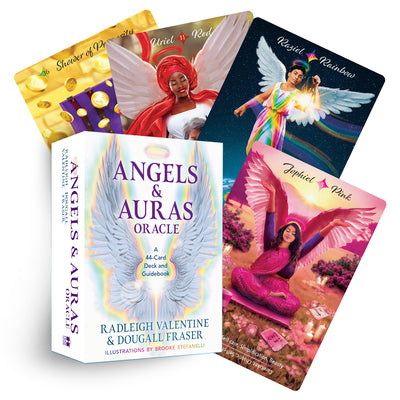 Angels & Auras Oracle: A 44-Card Deck and Guidebook by Valentine, Radleigh