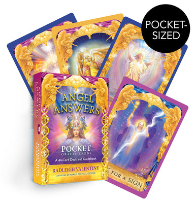 Angel Answers Pocket Oracle Cards: A 44-Card Deck and Guidebook by Valentine, Radleigh