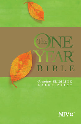 One Year Bible-NIV-Premium Slimline Large Print by Tyndale