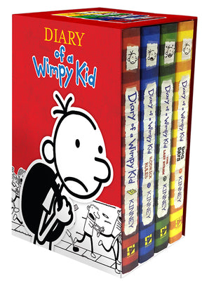 Diary of a Wimpy Kid Box of Books 1-4 Revised by Kinney, Jeff