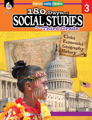 180 Days of Social Studies for Third Grade: Practice, Assess, Diagnose by McNamara, Terri