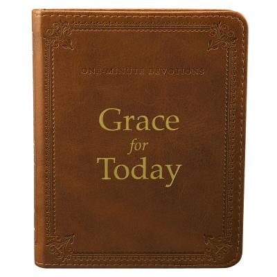 One Minute Devotions Grace for Today LuxLeather by Christian Art Gifts